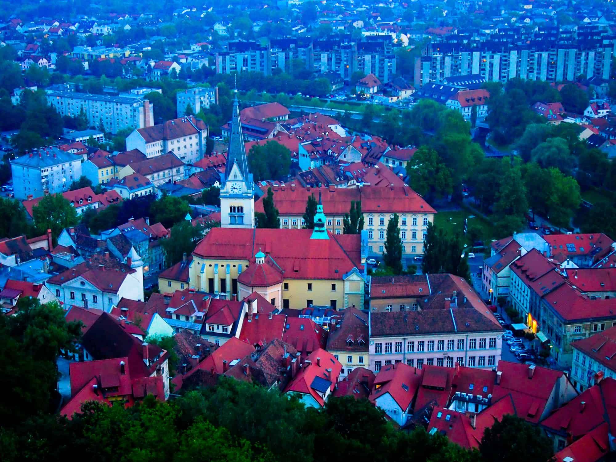 Ljubljana view from the castle
