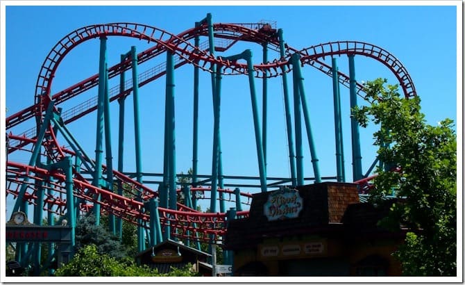 Why roller coasters and hangovers do not mix