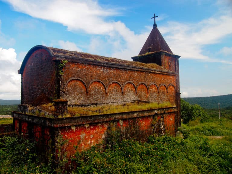 Amidst the ruins of Bokor Hill Station