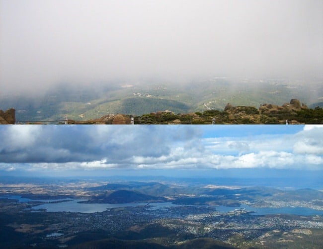 Mount Wellington - then and now