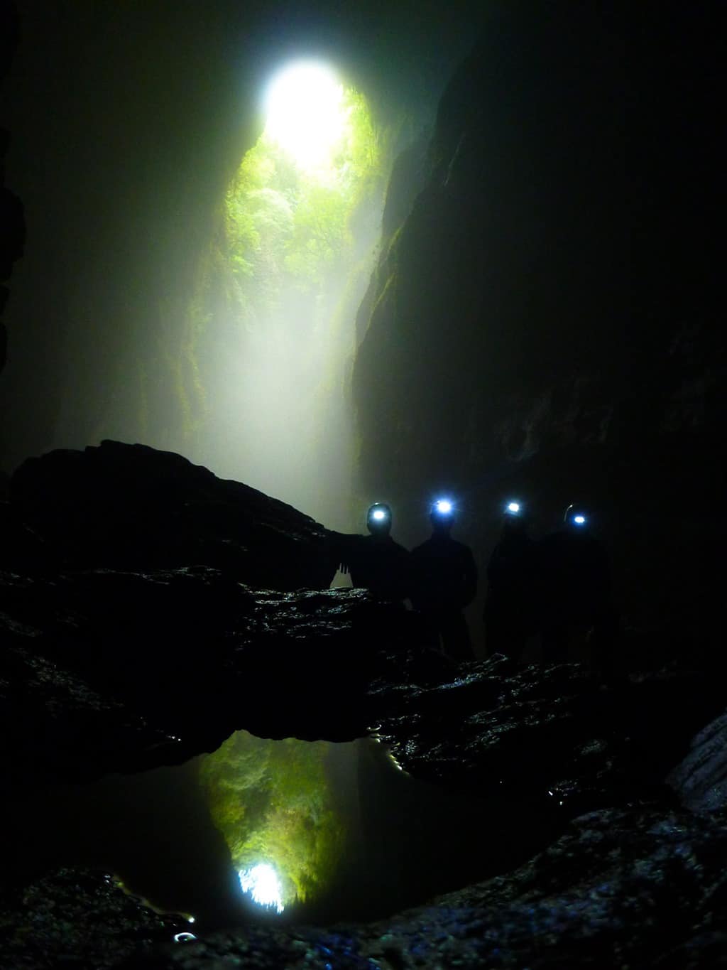 Caves and headlamps, Lost World tour