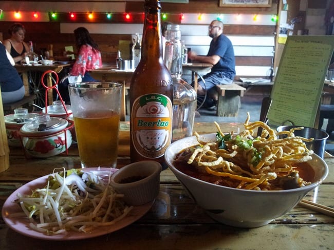 Khao Soi and Beer Lao