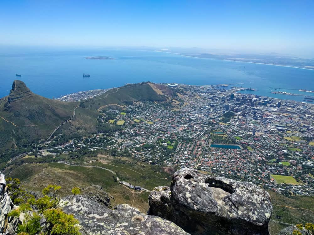 View of Lion's Head from Table Mountain