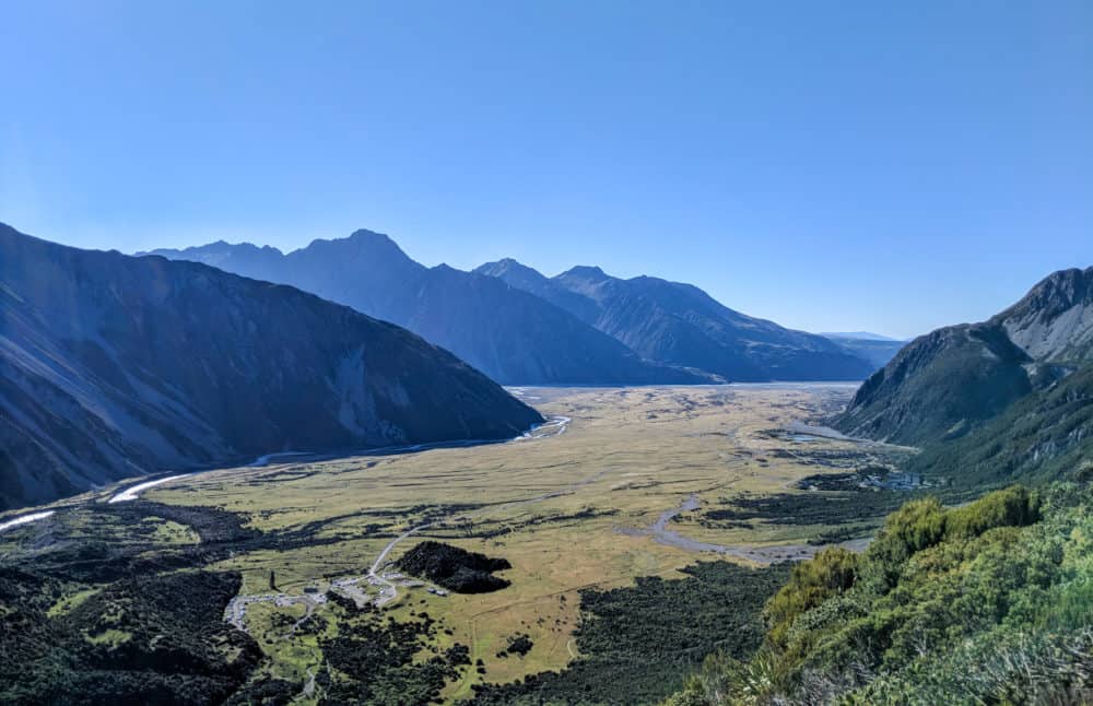 View from Mueller Hut route